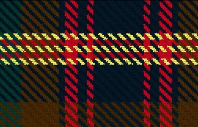 Image 4 of Allen Of Northumbria Modern Single Width 11oz Lightweight Tartan Wool Fabric