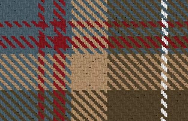 Image 2 of Allen Of Northumbria Repro Single Width 11oz Lightweight Tartan Wool Fabric