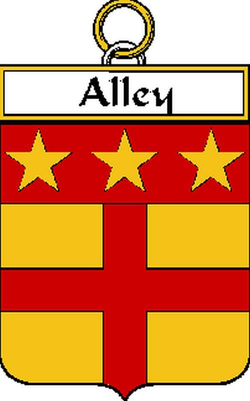Image 0 of Alley Irish Coat of Arms Print Alley Irish Family Crest Print