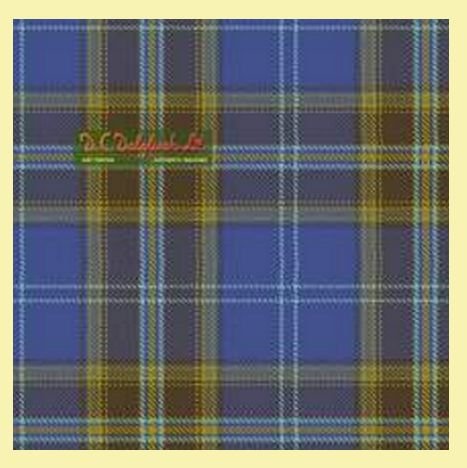 Image 0 of All Ireland Blue Reproduction Single Width 16oz Heavyweight Tartan Wool Fabric