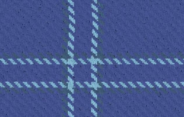 Image 3 of All Ireland Blue Reproduction Single Width 16oz Heavyweight Tartan Wool Fabric