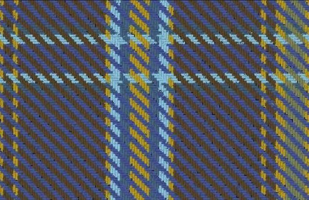 Image 5 of All Ireland Blue Reproduction Single Width 16oz Heavyweight Tartan Wool Fabric
