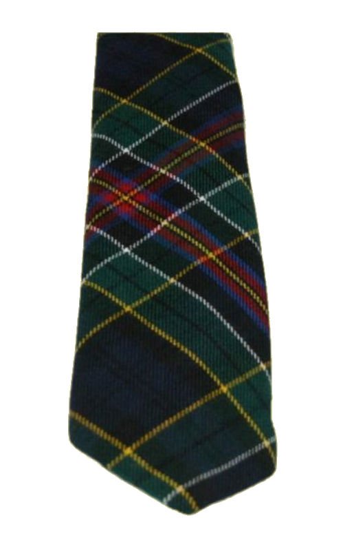 Image 3 of Allison Modern Clan Tartan Lightweight Wool Straight Boys Neck Tie 