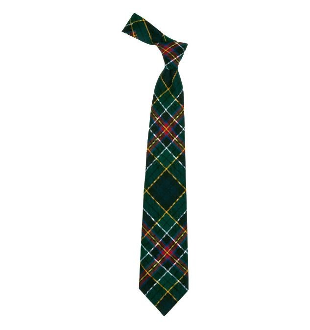 Image 1 of Allison Modern Clan Tartan Springweight Wool Straight Mens Neck Tie