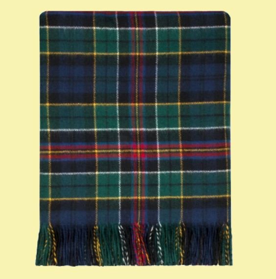 Image 0 of Allison Modern Clan Tartan Lambswool Blanket Throw