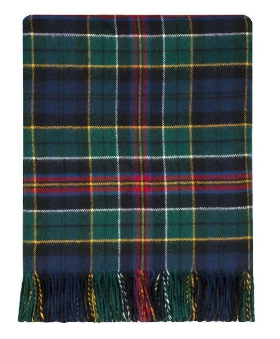 Image 1 of Allison Modern Clan Tartan Lambswool Blanket Throw