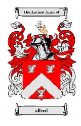 Allred Coat of Arms Surname Print Allred Family Crest Print