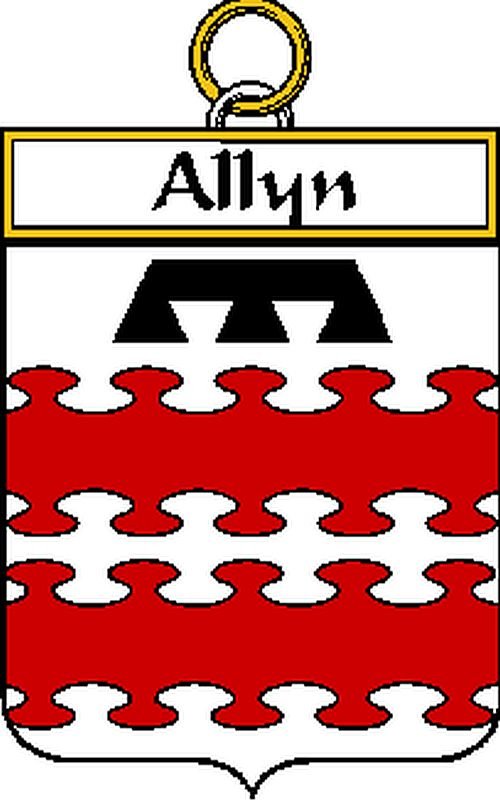 Image 0 of Allyn Irish Coat of Arms Print Allyn Irish Family Crest Print