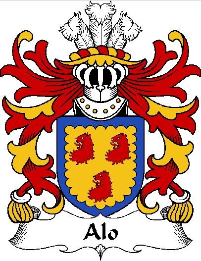 Image 0 of Alo Welsh Coat of Arms Large Print Alo Welsh Family Crest 