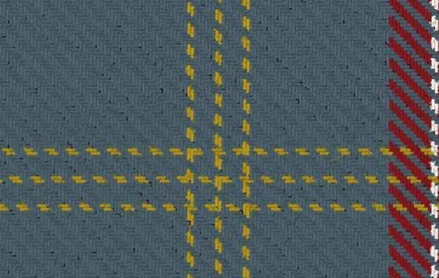 Image 2 of Alpha Chi Sigma Reproduction Single Width 16oz Heavyweight Tartan Wool Fabric