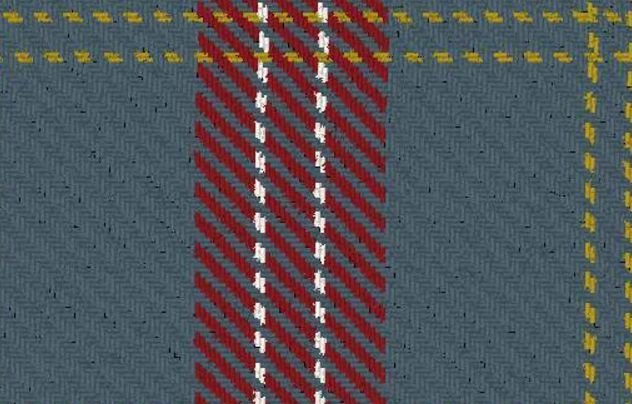 Image 5 of Alpha Chi Sigma Reproduction Single Width 16oz Heavyweight Tartan Wool Fabric