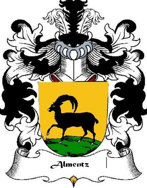 Image 0 of Almentz Swiss Coat of Arms Print Almentz Swiss Family Crest Print 