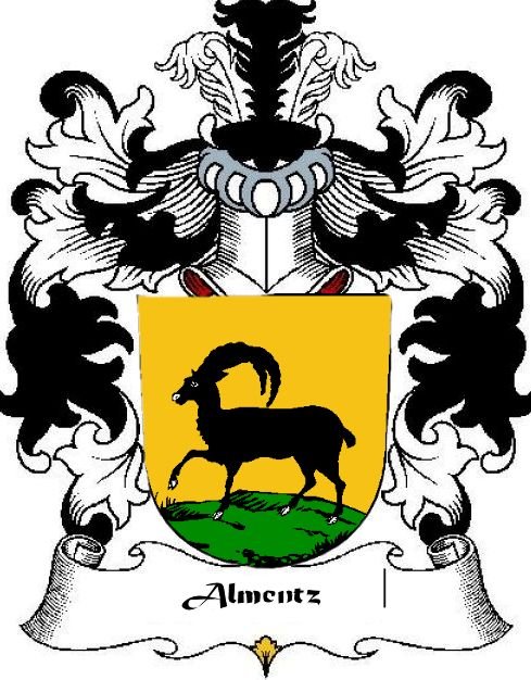 Image 0 of Almentz Swiss Coat of Arms Large Print Almentz Swiss Family Crest 