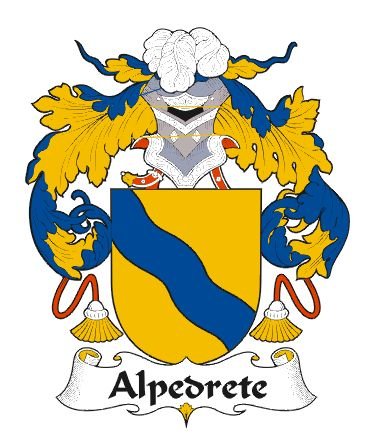 Image 0 of Alpedrete Spanish Coat of Arms Large Print Alpedrete Spanish Family Crest 