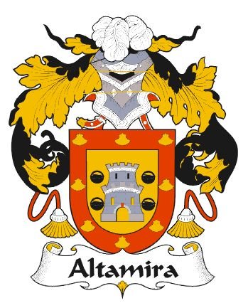 Image 0 of Altamira Spanish Coat of Arms Large Print Altamira Spanish Family Crest 