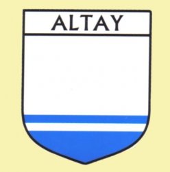 Altay Flag Country Flag of Altay Decals Stickers Set of 3