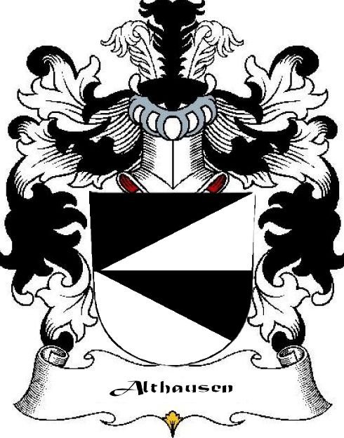Image 0 of Althausen Swiss Coat of Arms Print Althausen Swiss Family Crest Print 
