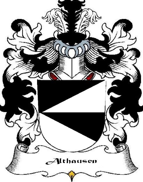 Image 0 of Althausen Swiss Coat of Arms Print Althausen Swiss Family Crest Print 