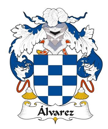 Image 0 of Alvarez Spanish Coat of Arms Print Alvarez Spanish Family Crest Print