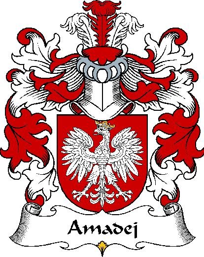 Image 0 of Amadej Polish Coat of Arms Large Print Amadej Polish Family Crest 