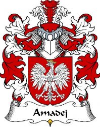 Amadej Polish Coat of Arms Large Print Amadej Polish Family Crest 