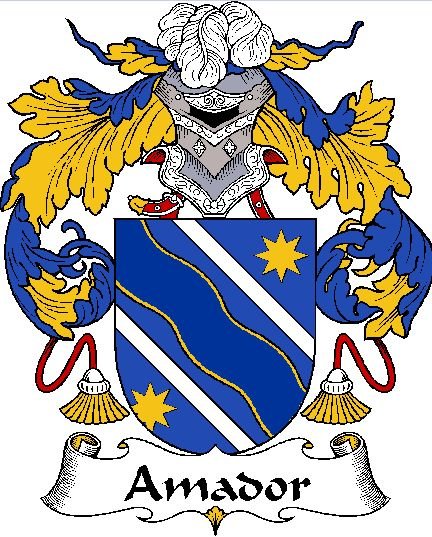 Image 0 of Amador Spanish Coat of Arms Large Print Amador Spanish Family Crest 