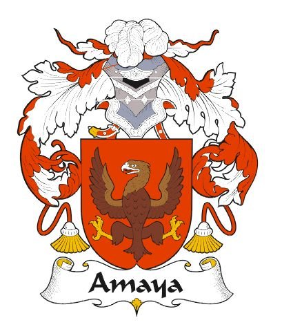 Image 0 of Amaya Spanish Coat of Arms Large Print Amaya Spanish Family Crest 