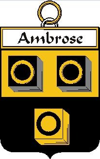 Image 0 of Ambrose Irish Coat of Arms Print Ambrose Irish Family Crest Print