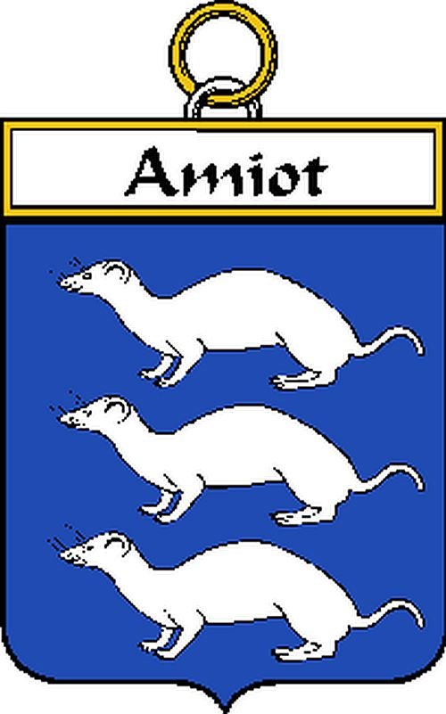 Image 0 of Amiot French Coat of Arms Large Print Amiot French Family Crest 