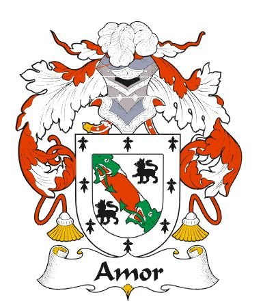 Image 0 of Amor Spanish Coat of Arms Print Amor Spanish Family Crest Print