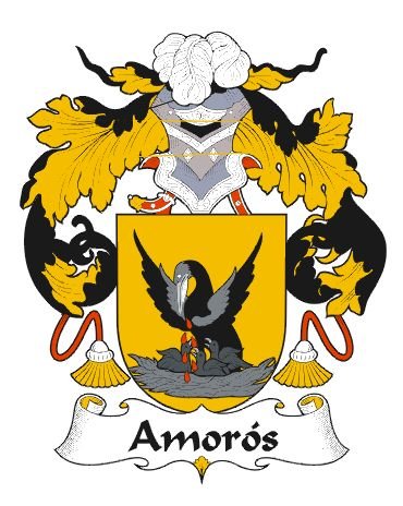 Image 0 of Amoros Spanish Coat of Arms Large Print Amoros Spanish Family Crest 
