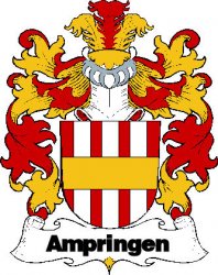Ampringen Swiss Coat of Arms Large Print Ampringen Swiss Family Crest 
