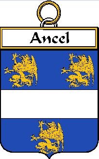 Image 0 of Ancel French Coat of Arms Large Print Ancel French Family Crest 