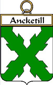 Image 0 of Ancketill Irish Coat of Arms Print Ancketill Irish Family Crest Print
