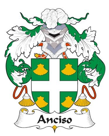 Image 0 of Anciso Spanish Coat of Arms Print Anciso Spanish Family Crest Print