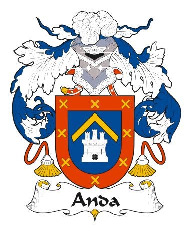 Image 0 of Anda Spanish Coat of Arms Print Anda Spanish Family Crest Print