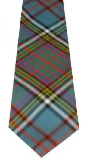 Image 3 of Anderson Ancient Clan Tartan Springweight Wool Straight Boys Neck Tie 
