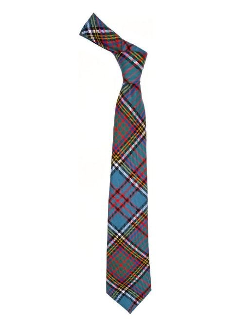 Image 1 of Anderson Ancient Clan Tartan Springweight Wool Straight Mens Neck Tie