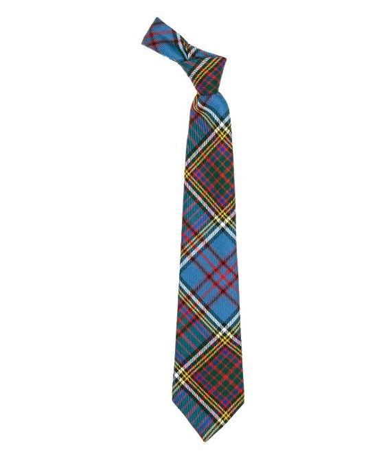 Image 1 of Anderson Modern Clan Tartan Lightweight Wool Straight Boys Neck Tie   