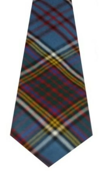 Image 3 of Anderson Modern Clan Tartan Springweight Wool Straight Mens Neck Tie