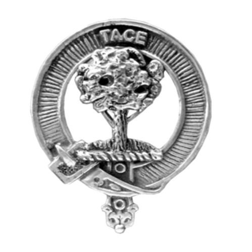 Image 1 of Abercrombie Clan Cap Crest Sterling Silver Clan Abercrombie Badge