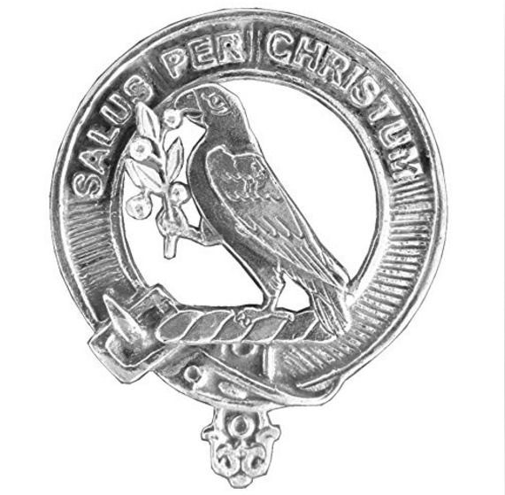 Image 1 of Abernethy Clan Cap Crest Sterling Silver Clan Abernethy Badge 