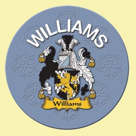 Image 0 of Williams Coat of Arms Cork Round English Family Name Coasters Set of 2