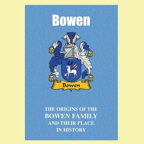 Image 0 of Bowen Coat Of Arms History Welsh Family Name Origins Mini Book 
