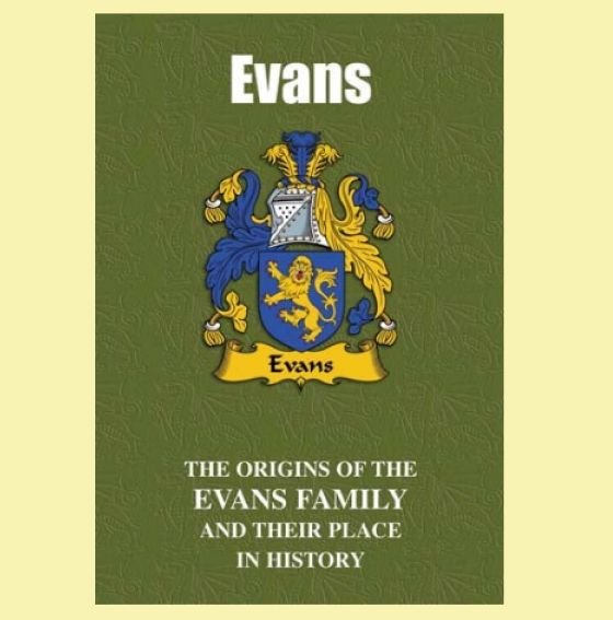 Image 0 of Evans Coat Of Arms History Welsh Family Name Origins Mini Book 