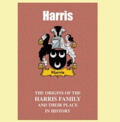 Harris Coat Of Arms History Welsh Family Name Origins Mini Book 