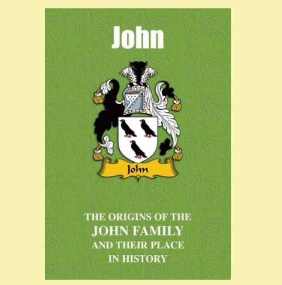 Image 0 of John Coat Of Arms History Welsh Family Name Origins Mini Book 