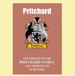 Pritchard Coat Of Arms History Welsh Family Name Origins Mini Book 