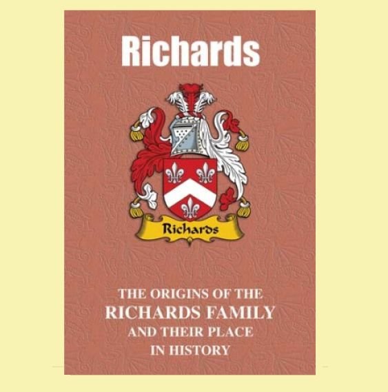 Image 0 of Richards Coat Of Arms History Welsh Family Name Origins Mini Book 