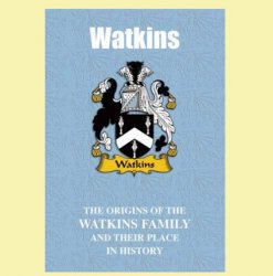 Watkins Coat Of Arms History Welsh Family Name Origins Mini Book 